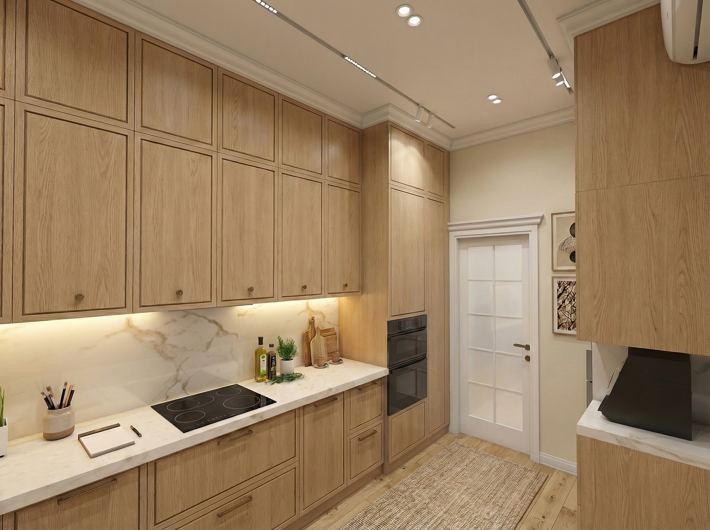 Дизайн кухни в стиле Контемпорари — фото интерьера от нейросети RoomGPT