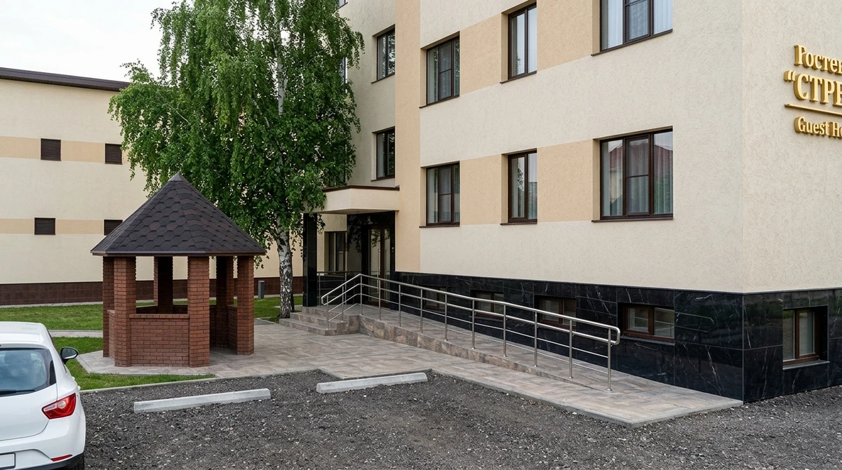 Дизайн фасада в стиле Контемпорари — фото фасада от нейросети RoomGPT