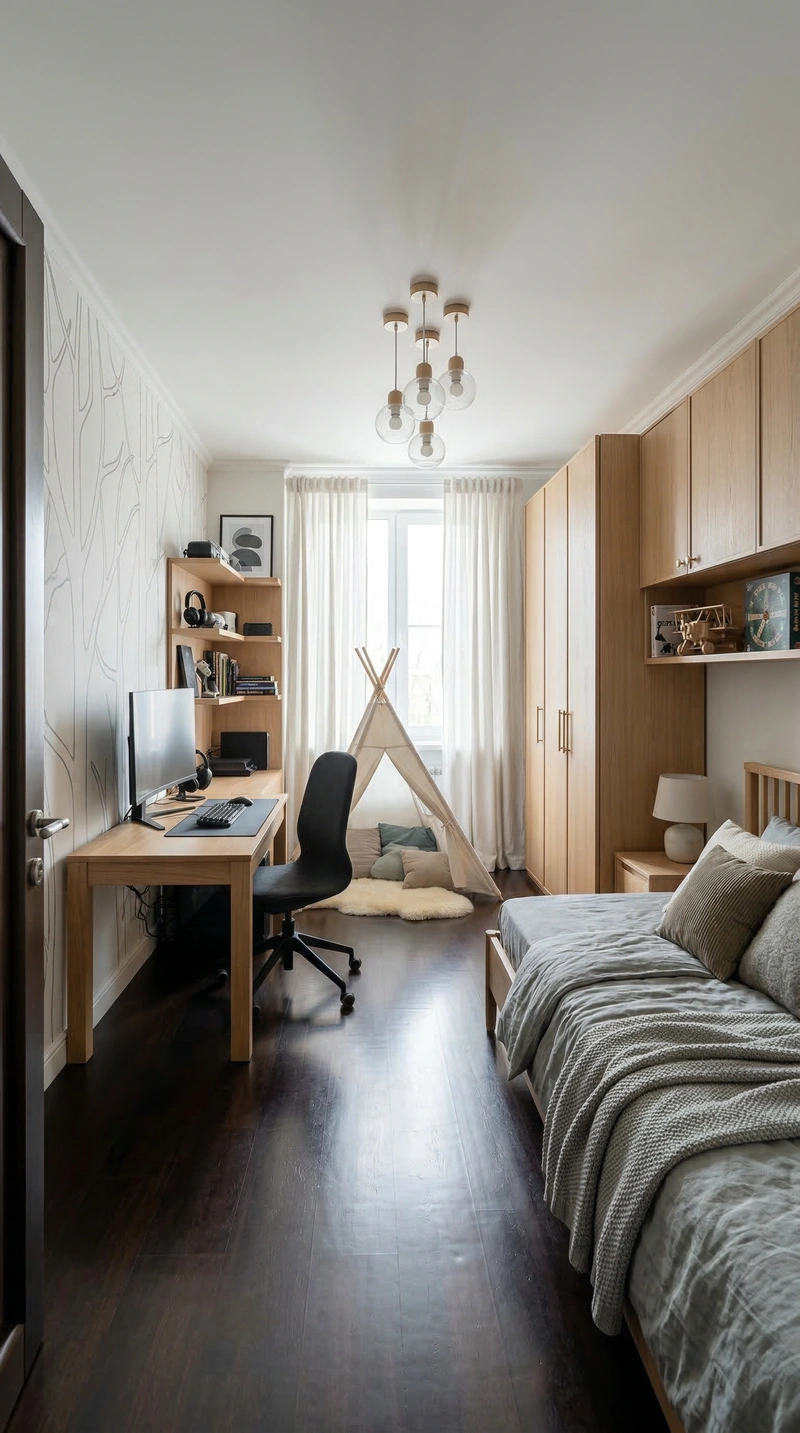 Дизайн детской в стиле Хюгге — фото интерьера от нейросети RoomGPT