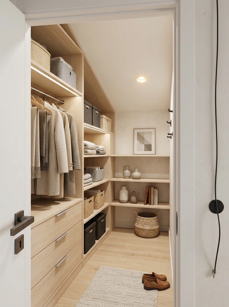 Дизайн интерьера в стиле Сканди — Прихожая от нейросети RoomGPT