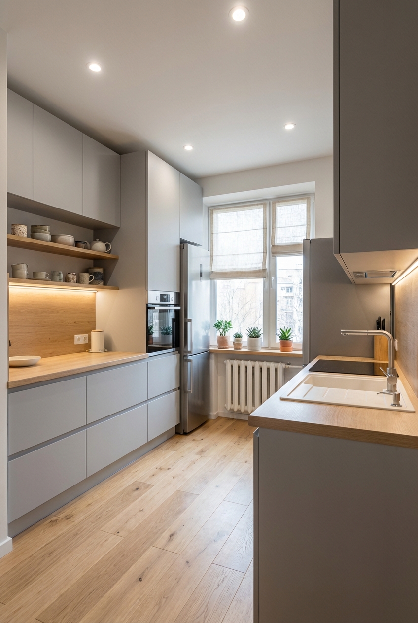 Дизайн кухни в стиле Минимализм — фото интерьера от нейросети RoomGPT