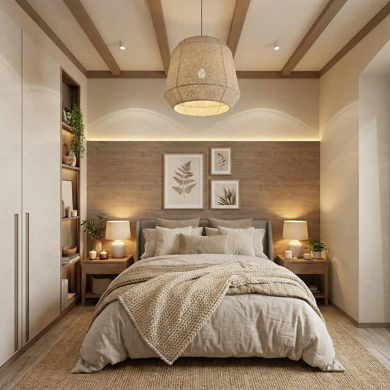 Дизайн интерьера в стиле Хюгге — Спальня от нейросети RoomGPT