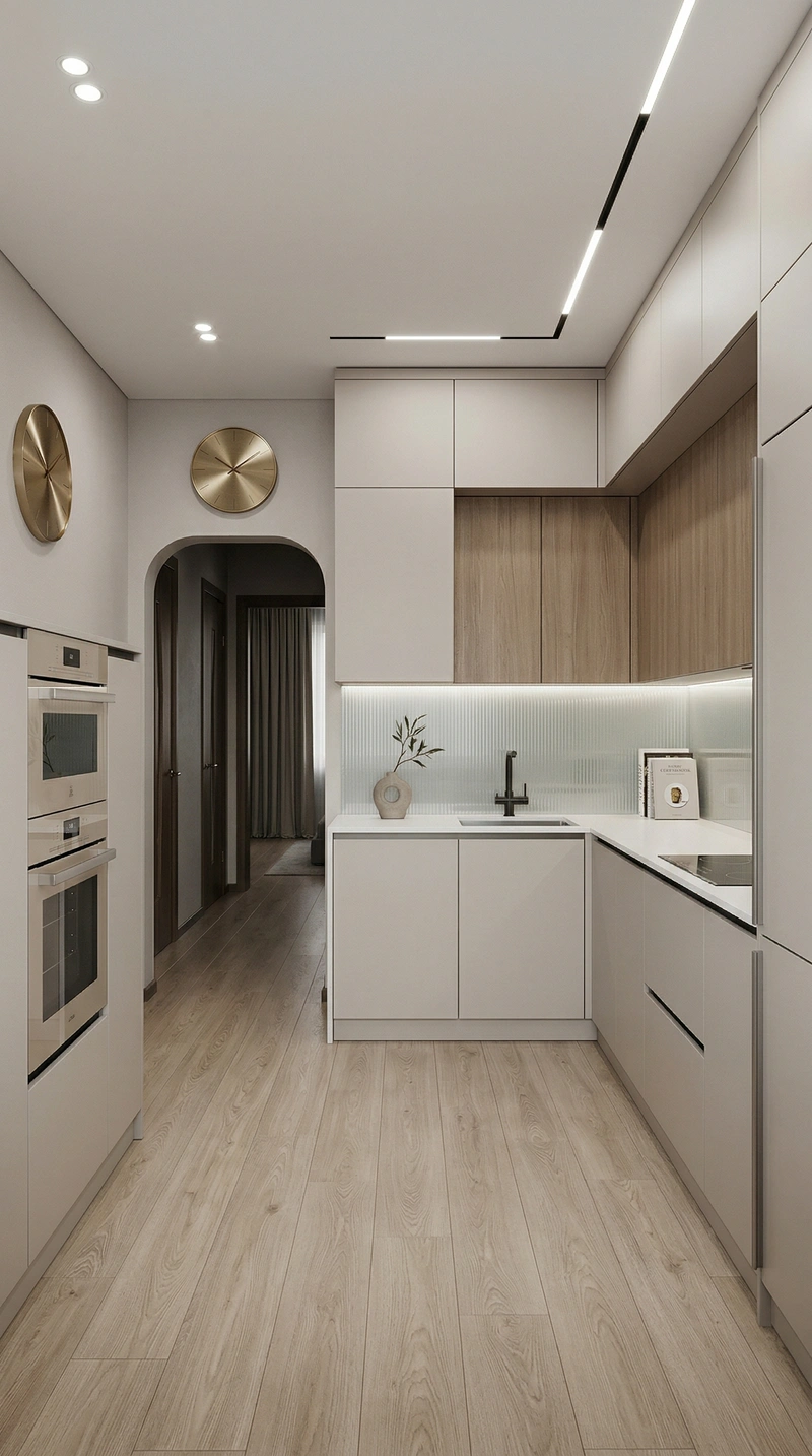 Дизайн кухни в стиле Минимализм — фото интерьера от нейросети RoomGPT