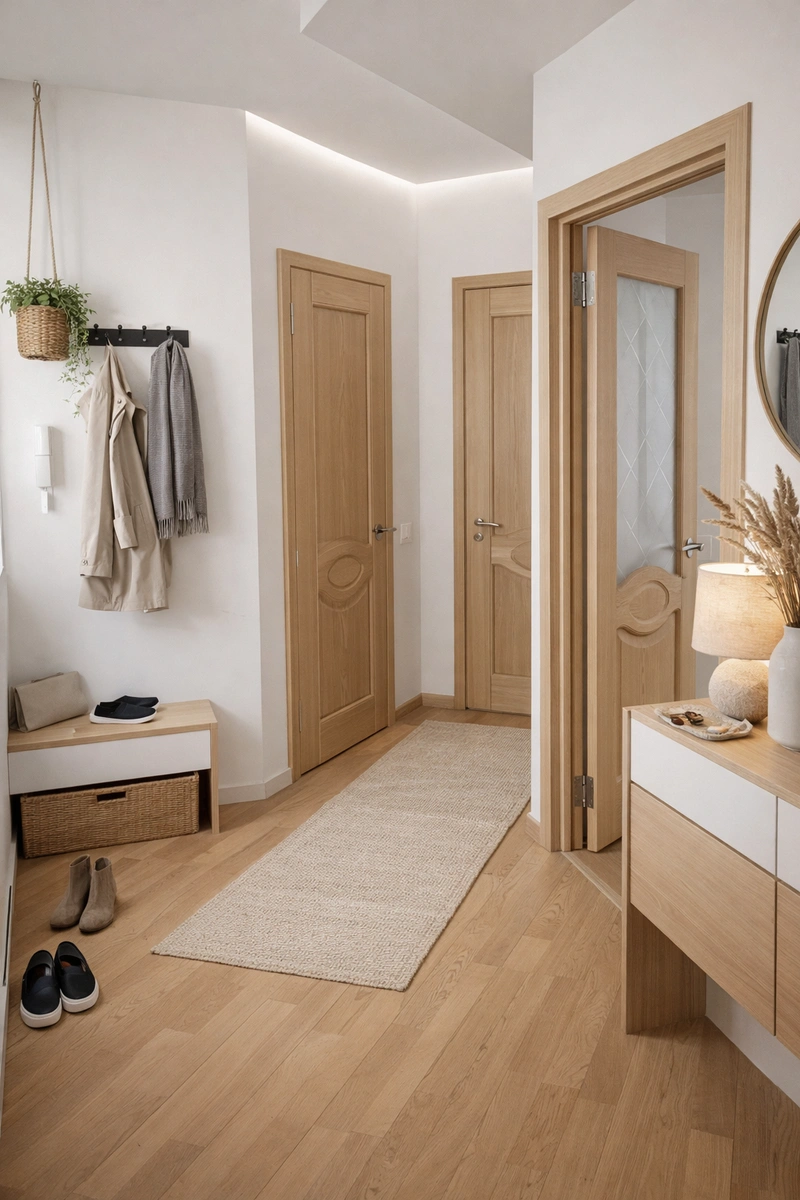 Дизайн интерьера в стиле Сканди — Прихожая от нейросети RoomGPT