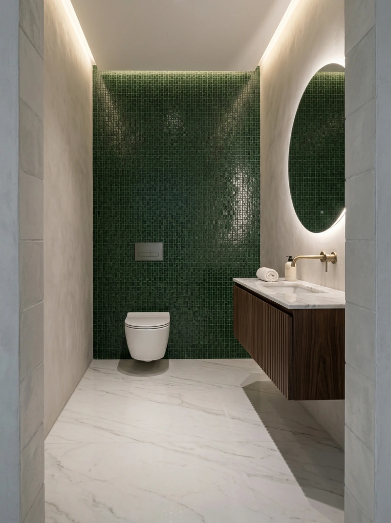 Дизайн ванной в стиле Минимализм — фото интерьера от нейросети RoomGPT