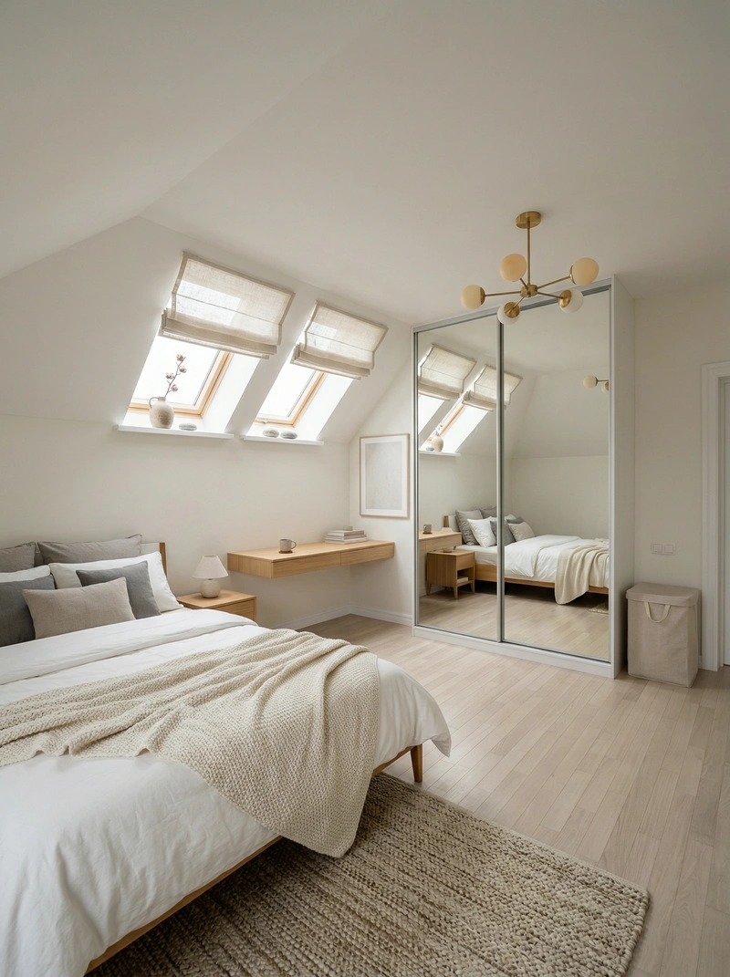 Дизайн интерьера в стиле Хюгге — Спальня от нейросети RoomGPT