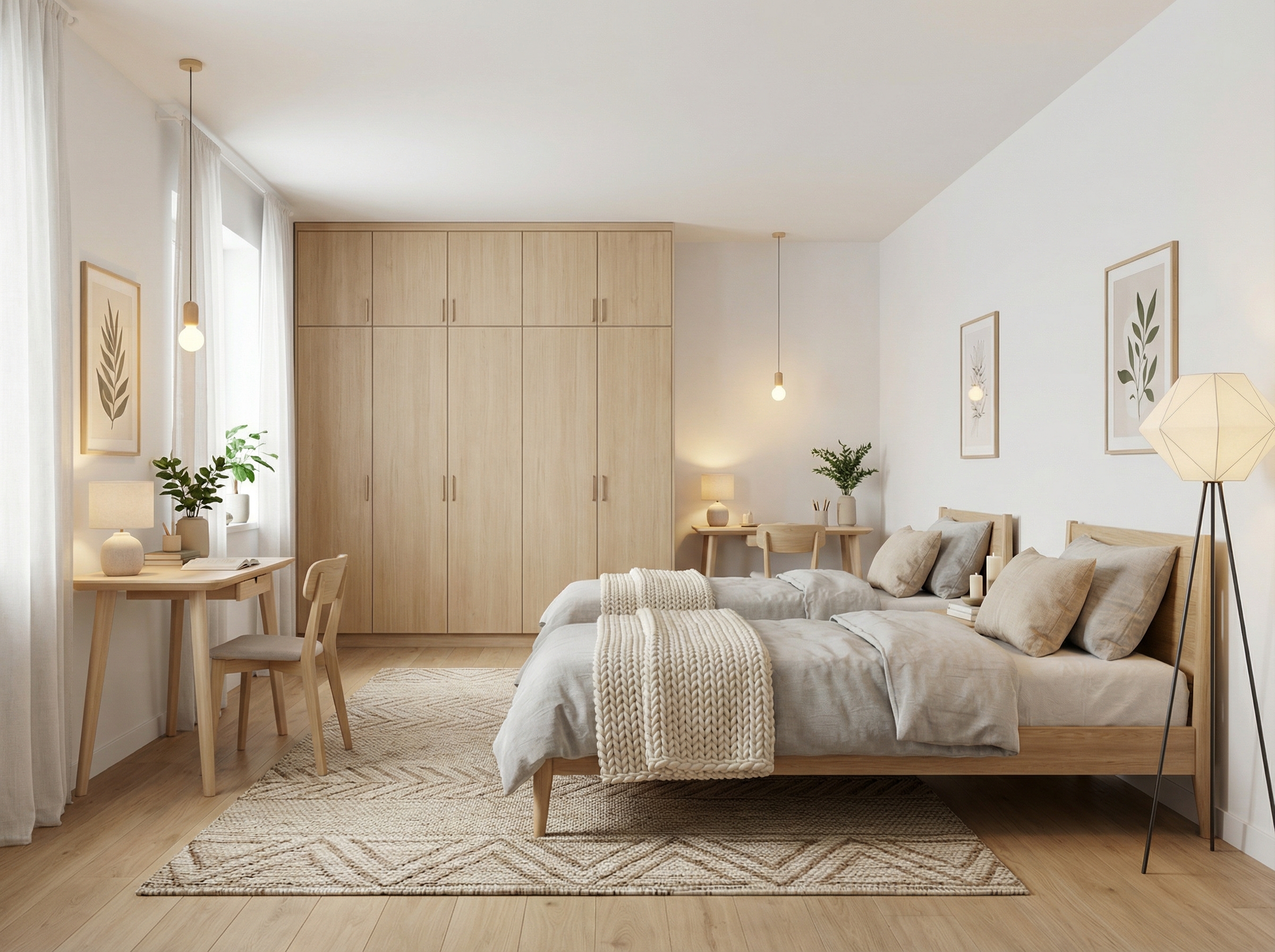 Дизайн гостиной в стиле Хюгге — фото интерьера от нейросети RoomGPT