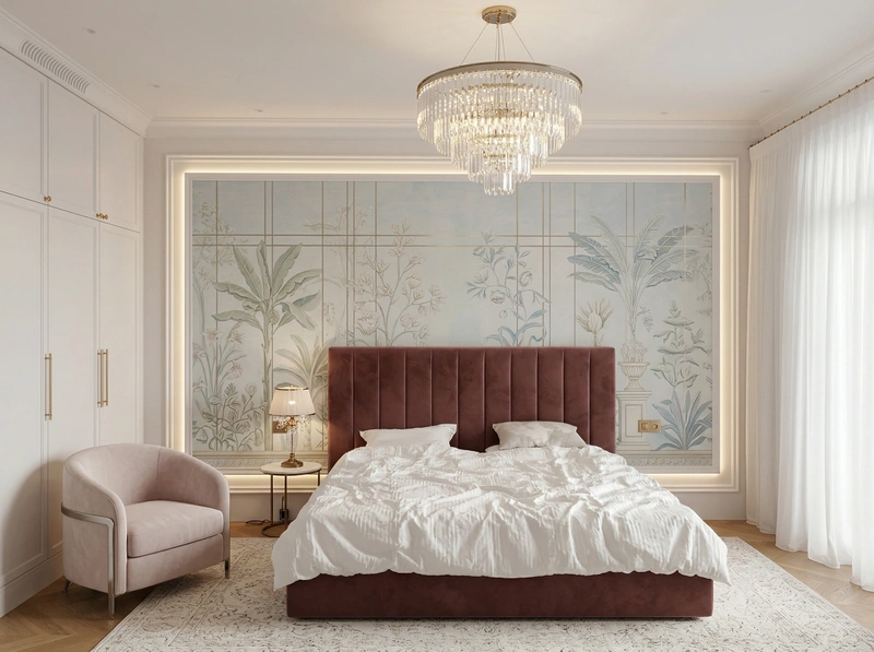 Дизайн гостиной в стиле Неоклассика — фото интерьера от нейросети RoomGPT