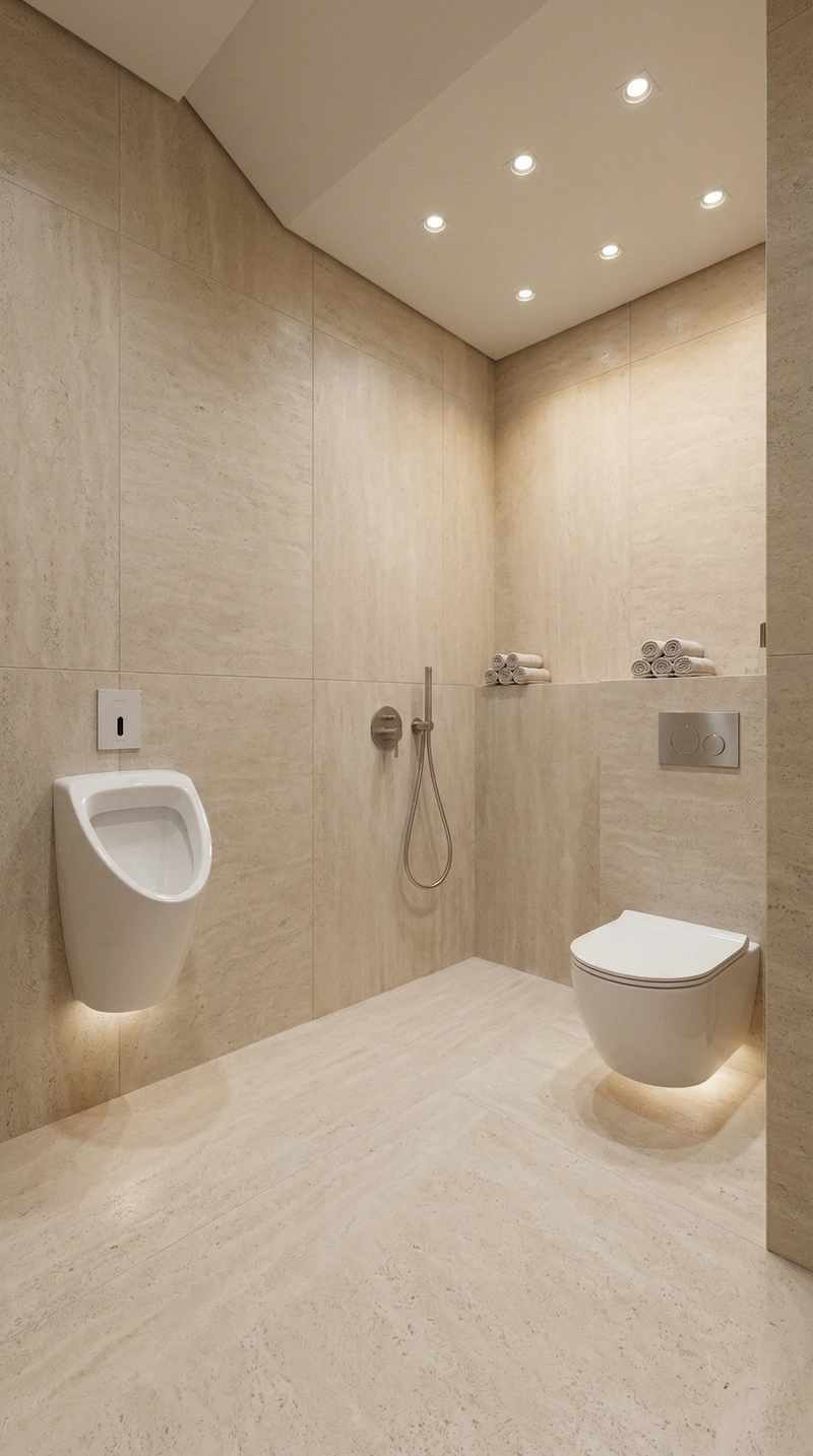 Дизайн ванной в стиле Лофт — фото интерьера от нейросети RoomGPT