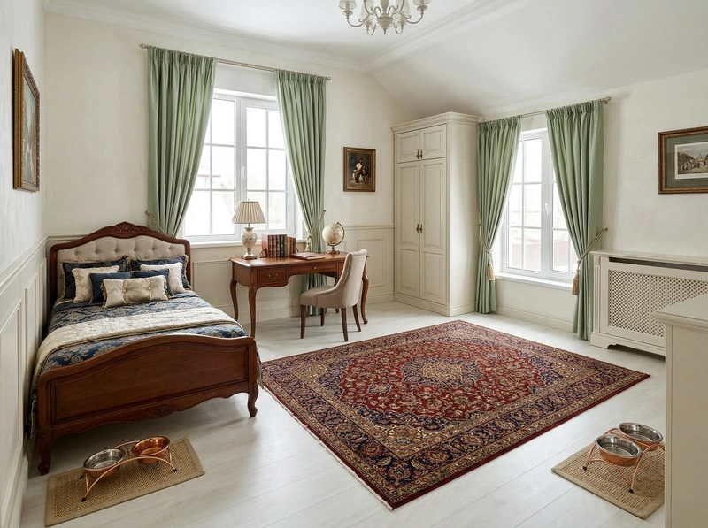 Дизайн детской в стиле Классика — фото интерьера от нейросети RoomGPT