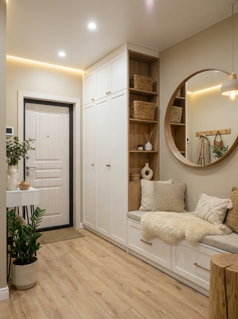 Дизайн интерьера в стиле Хюгге — Прихожая от нейросети RoomGPT