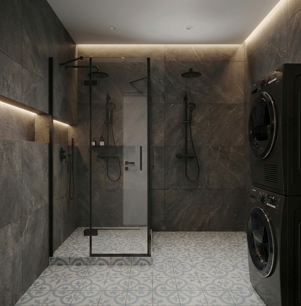 Дизайн ванной в стиле Минимализм — фото интерьера от нейросети RoomGPT