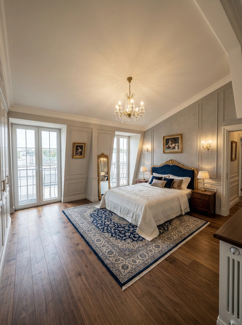 Дизайн интерьера в стиле Классика — Спальня от нейросети RoomGPT