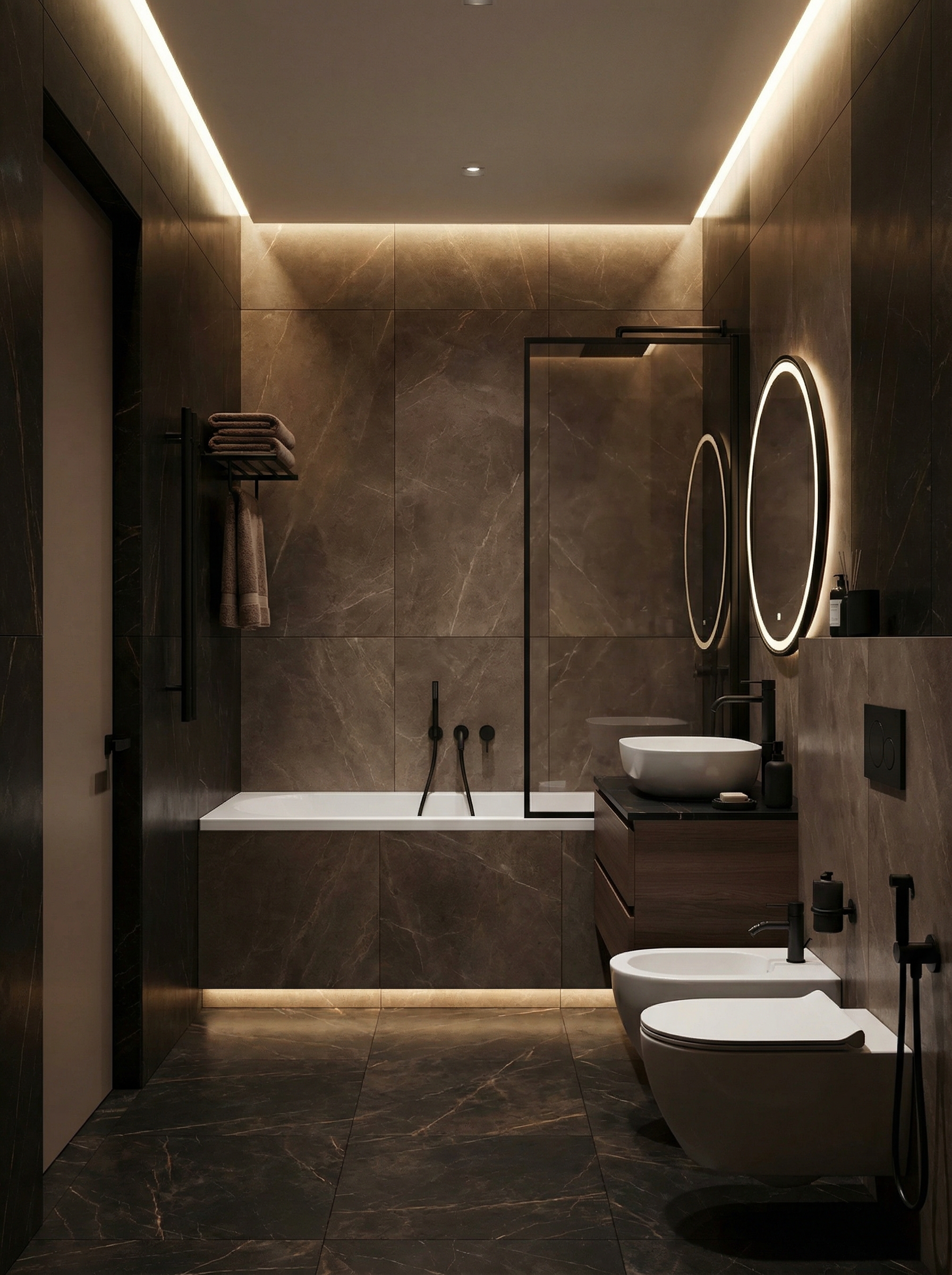 Дизайн ванной в стиле Минимализм — фото интерьера от нейросети RoomGPT