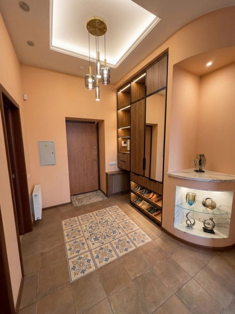 Дизайн гостиной в стиле Контемпорари — фото интерьера от нейросети RoomGPT