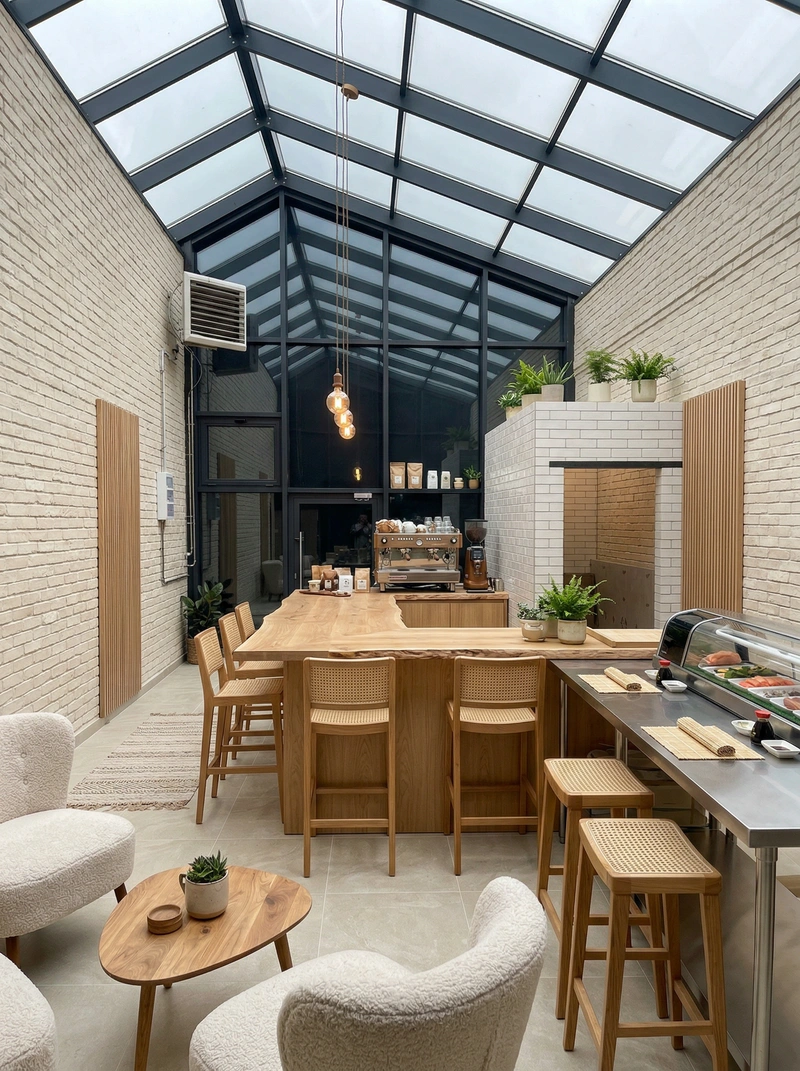 Дизайн интерьера в стиле Хюгге — Кухня от нейросети RoomGPT