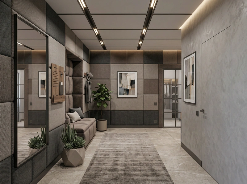 Дизайн интерьера в стиле Контемпорари — Прихожая от нейросети RoomGPT