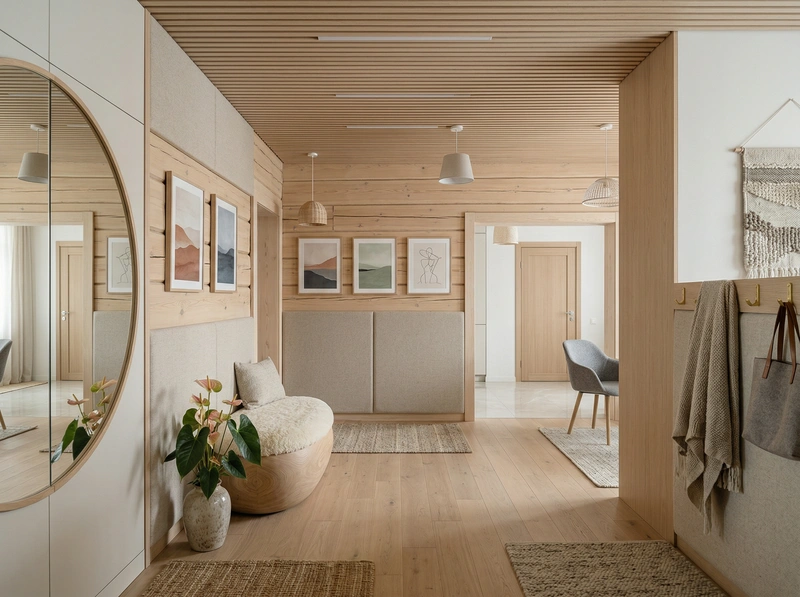 Дизайн интерьера в стиле Хюгге — Прихожая от нейросети RoomGPT