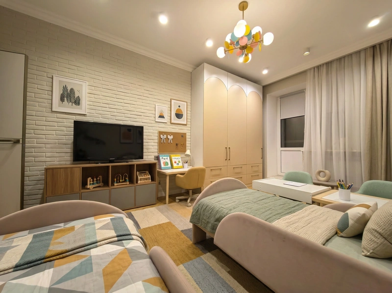 Дизайн интерьера в стиле Контемпорари — Детская от нейросети RoomGPT