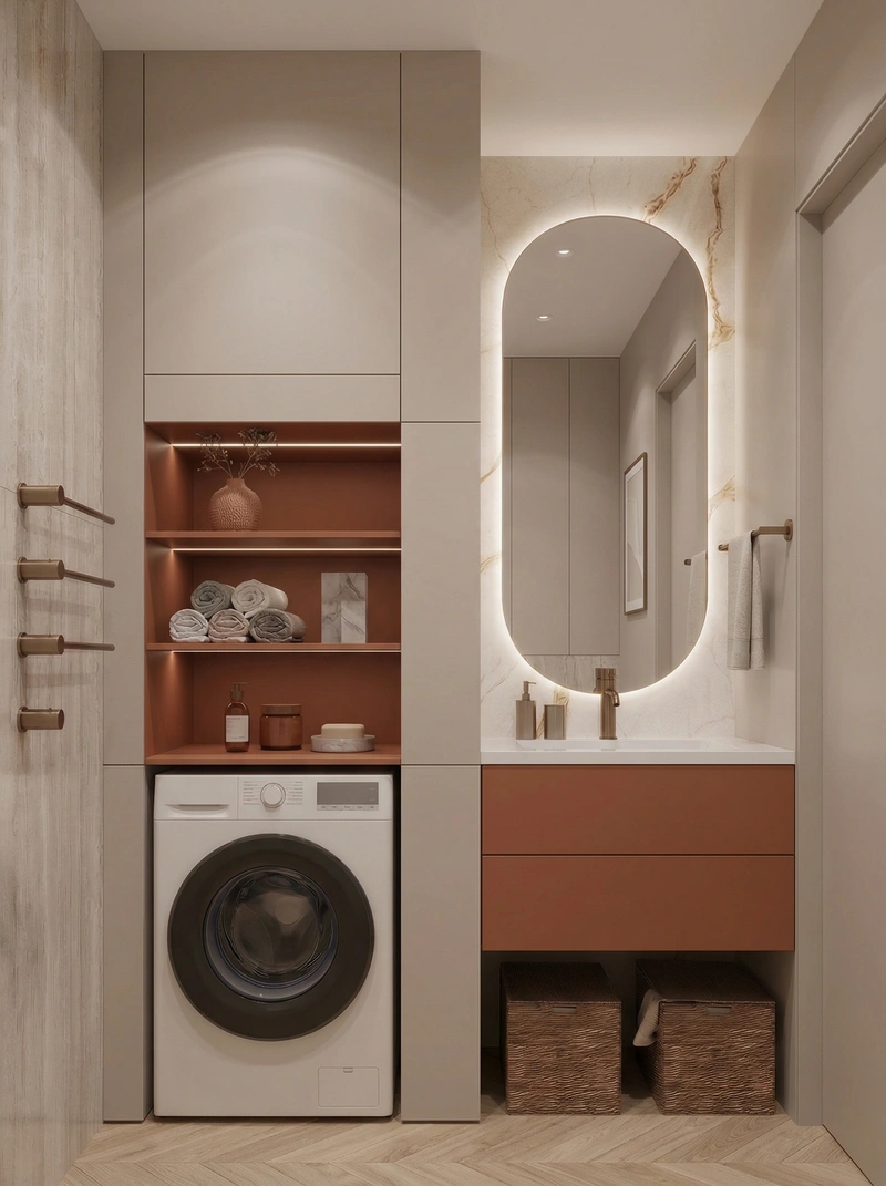 Дизайн ванной в стиле Минимализм — фото интерьера от нейросети RoomGPT