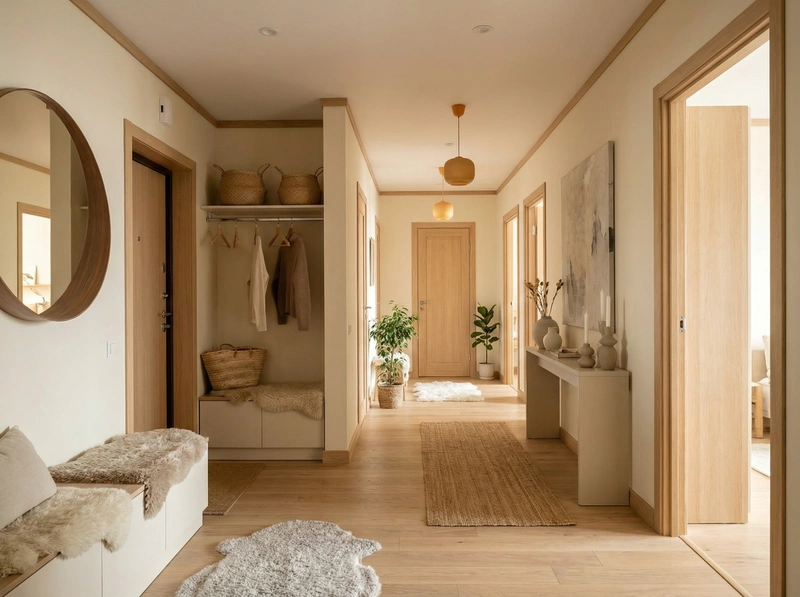 Дизайн интерьера в стиле Хюгге — Прихожая от нейросети RoomGPT