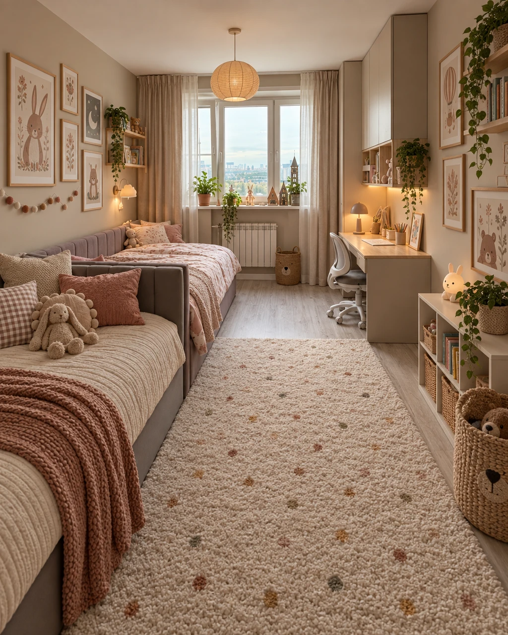 Дизайн детской в стиле Хюгге — фото интерьера от нейросети RoomGPT