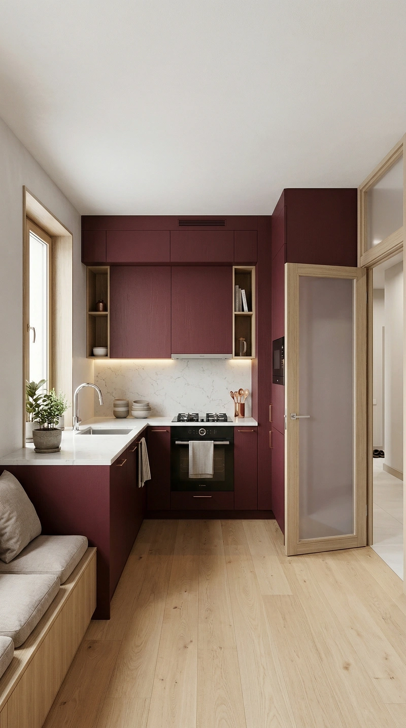 Дизайн кухни в стиле Сканди — фото интерьера от нейросети RoomGPT