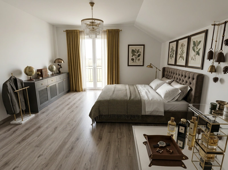 Дизайн интерьера в стиле Классика — Спальня от нейросети RoomGPT