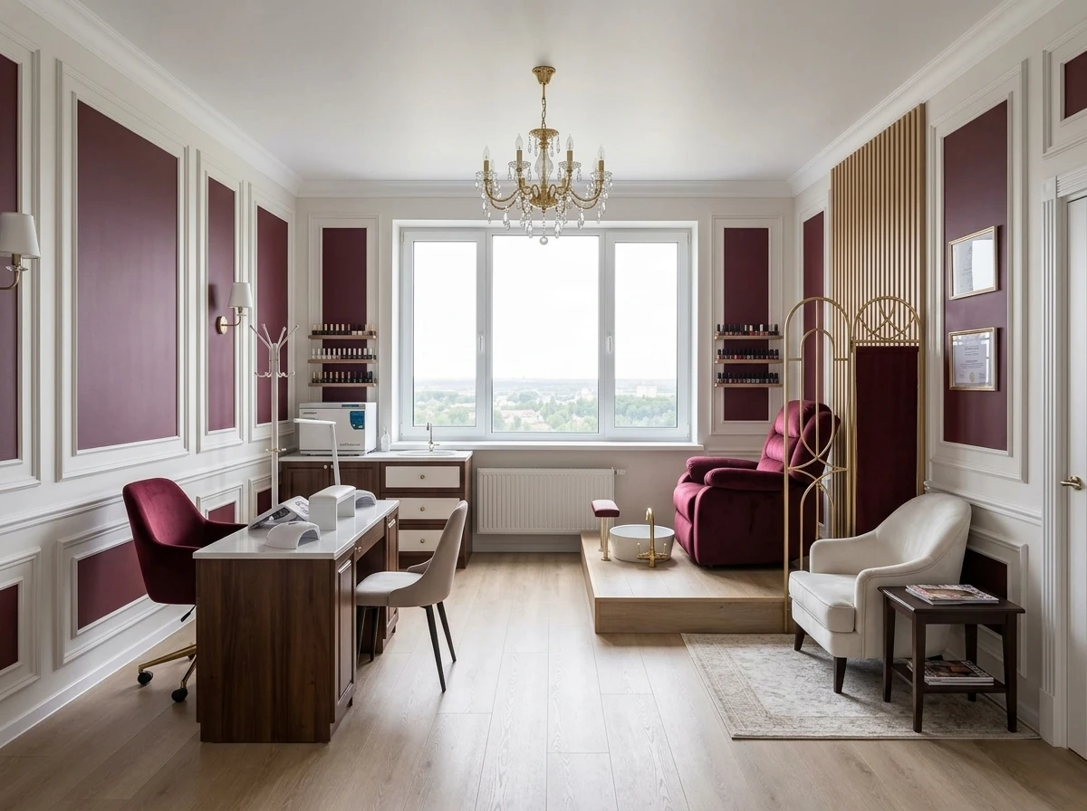 Дизайн кабинета в стиле Классика — фото интерьера от нейросети RoomGPT