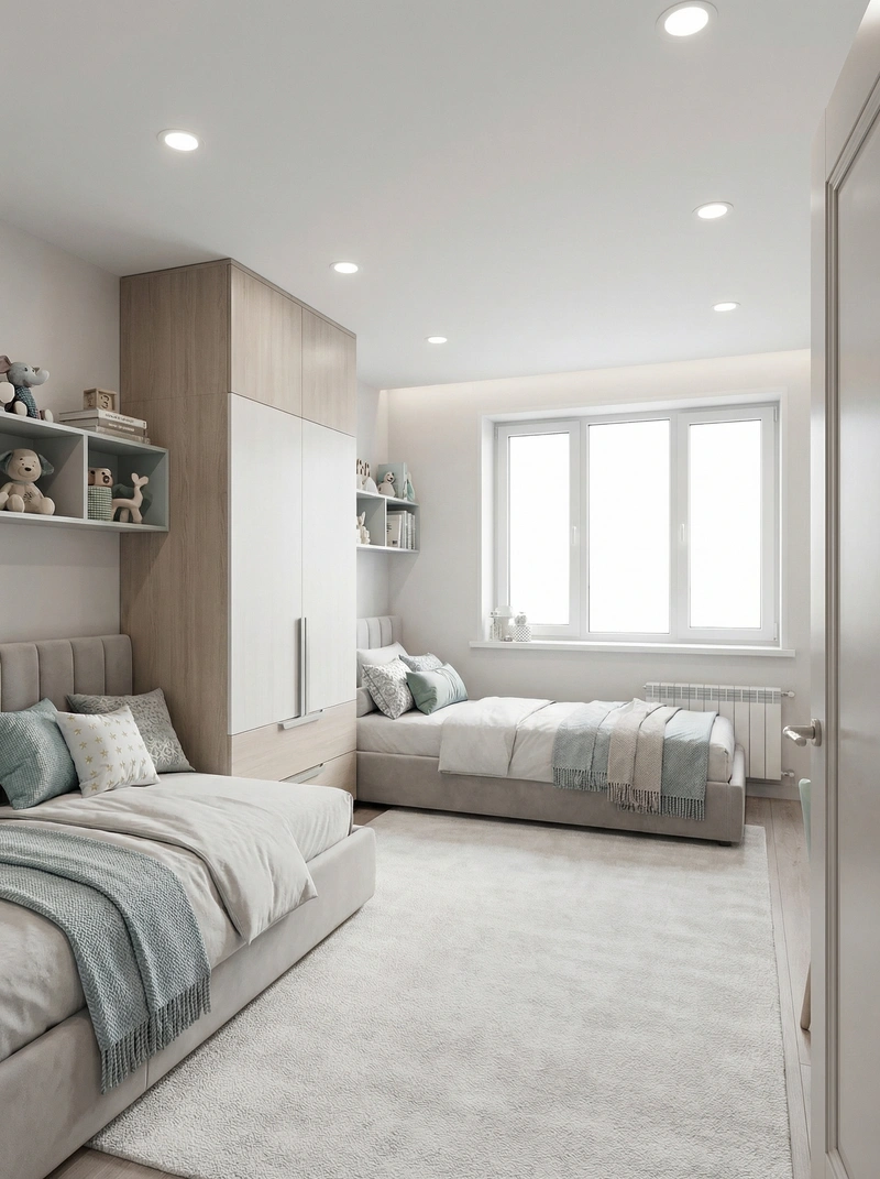 Дизайн интерьера в стиле Контемпорари — Детская от нейросети RoomGPT