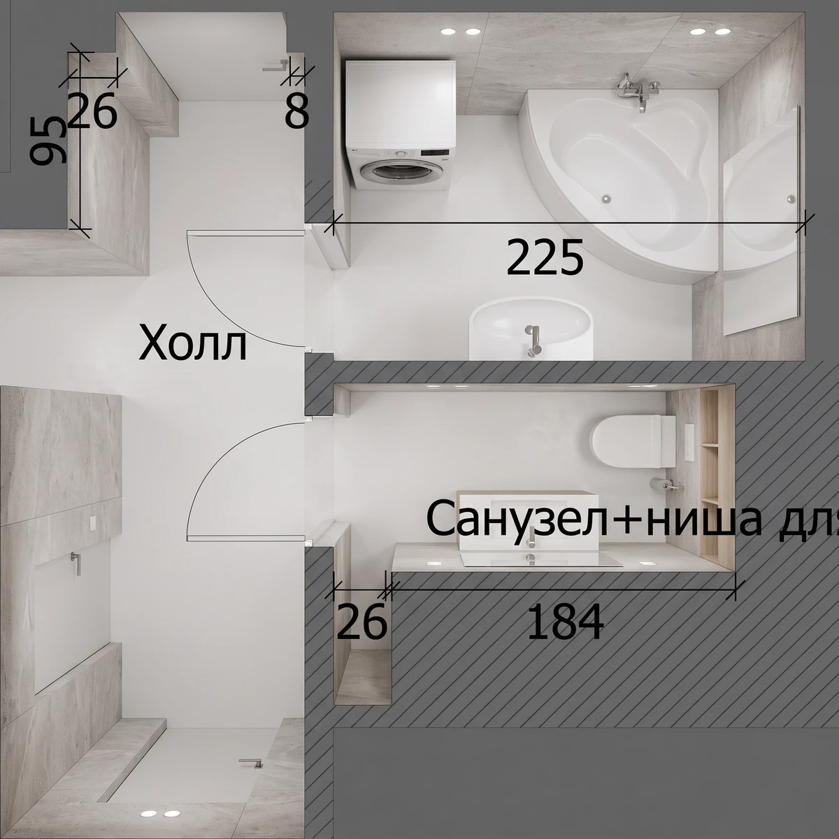 Дизайн гостиной в стиле Минимализм — фото интерьера от нейросети RoomGPT