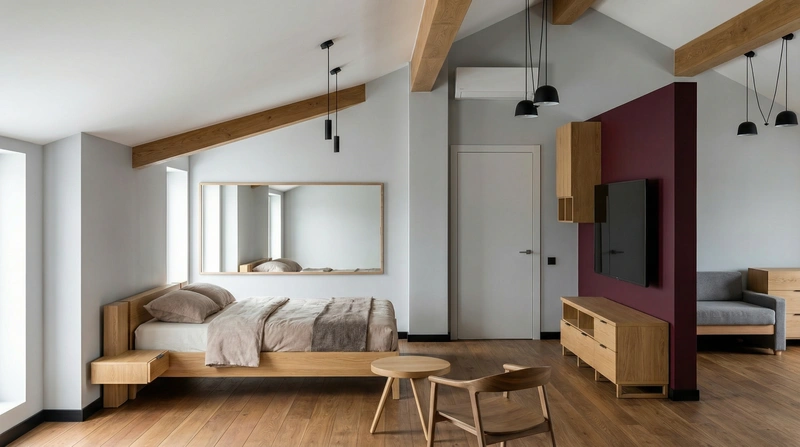 Дизайн спальни в стиле Британский — фото интерьера от нейросети RoomGPT