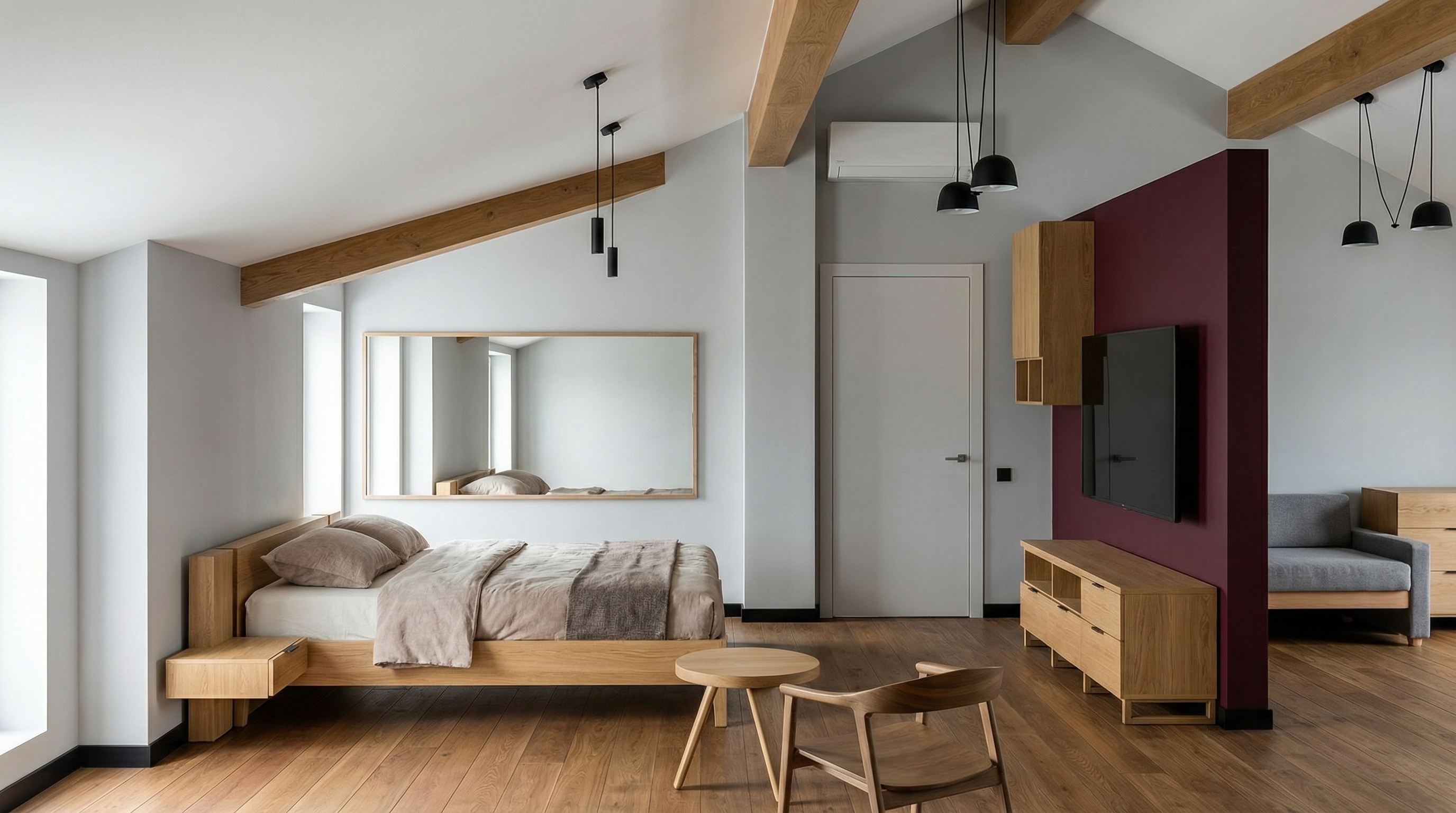 Дизайн спальни в стиле Британский — фото интерьера от нейросети RoomGPT