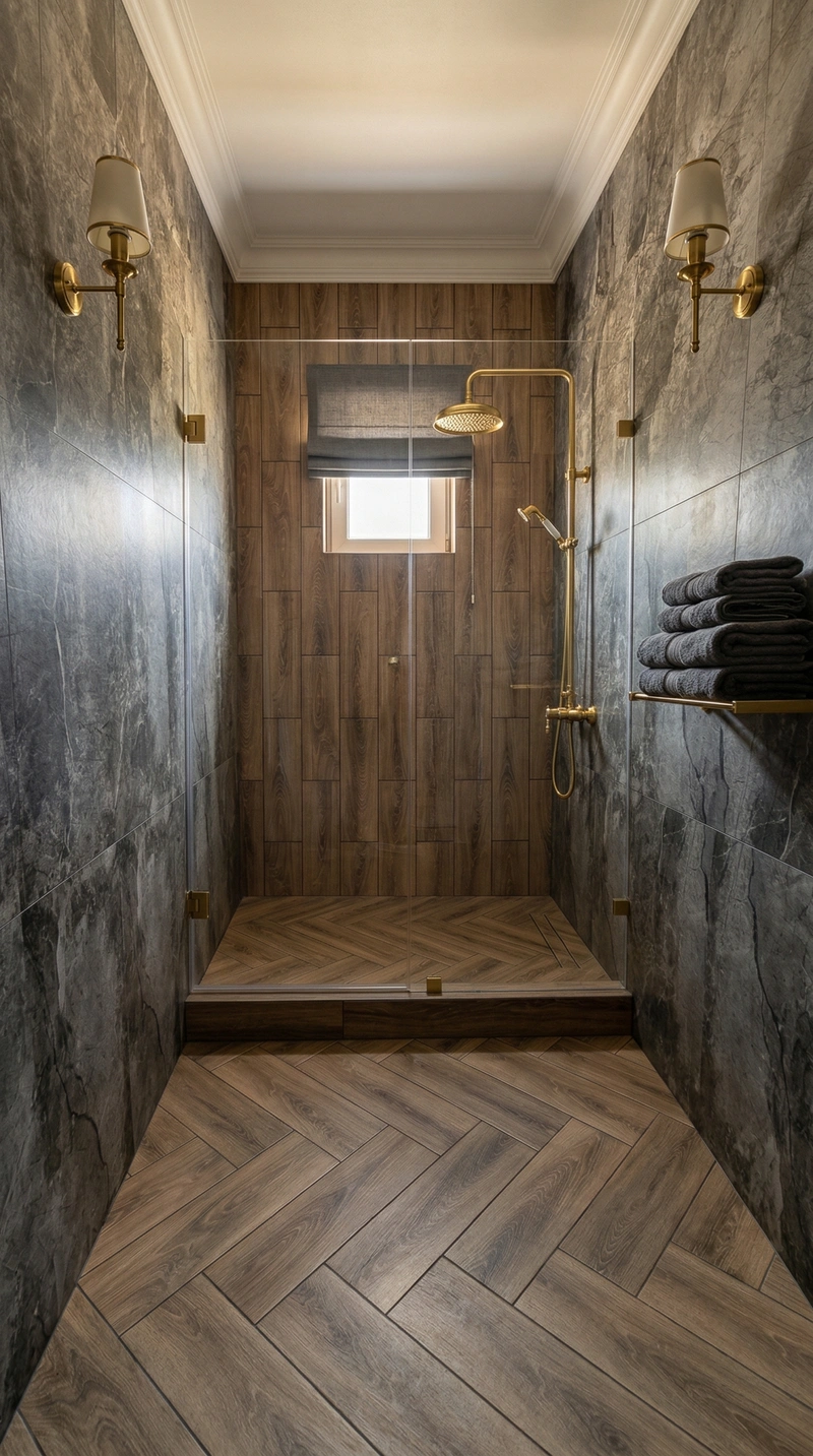 Дизайн ванной в стиле Классика — фото интерьера от нейросети RoomGPT