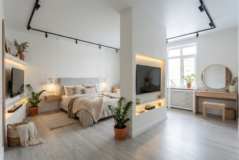 Дизайн интерьера в стиле Хюгге — Гостиная от нейросети RoomGPT