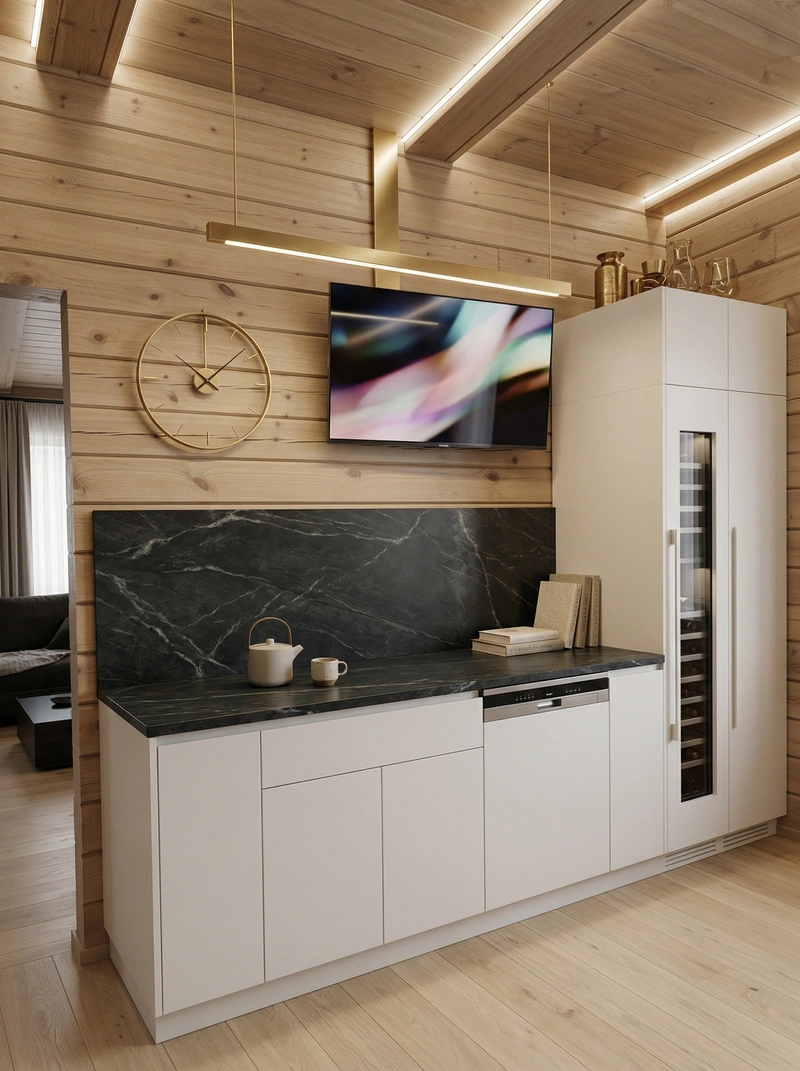 Дизайн кухни в стиле Минимализм — фото интерьера от нейросети RoomGPT