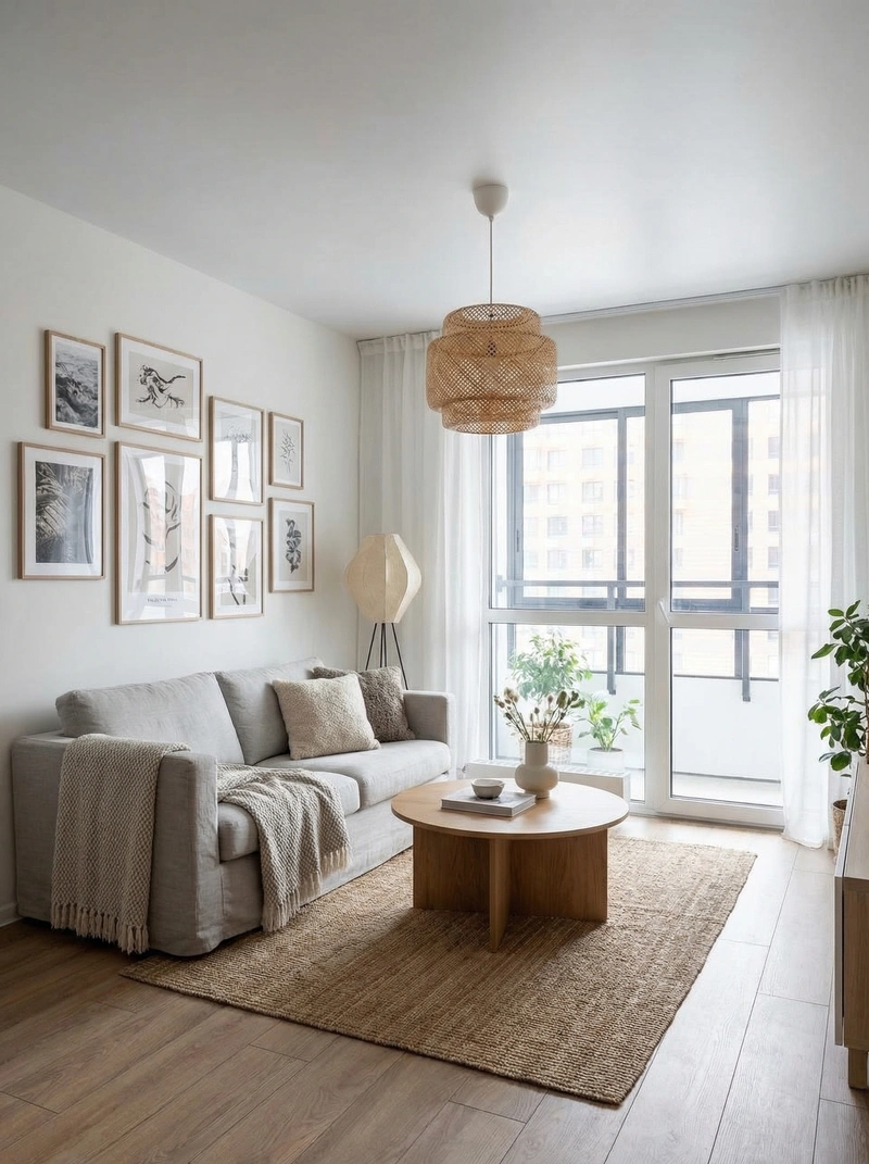 Дизайн интерьера в стиле Сканди — Гостиная от нейросети RoomGPT