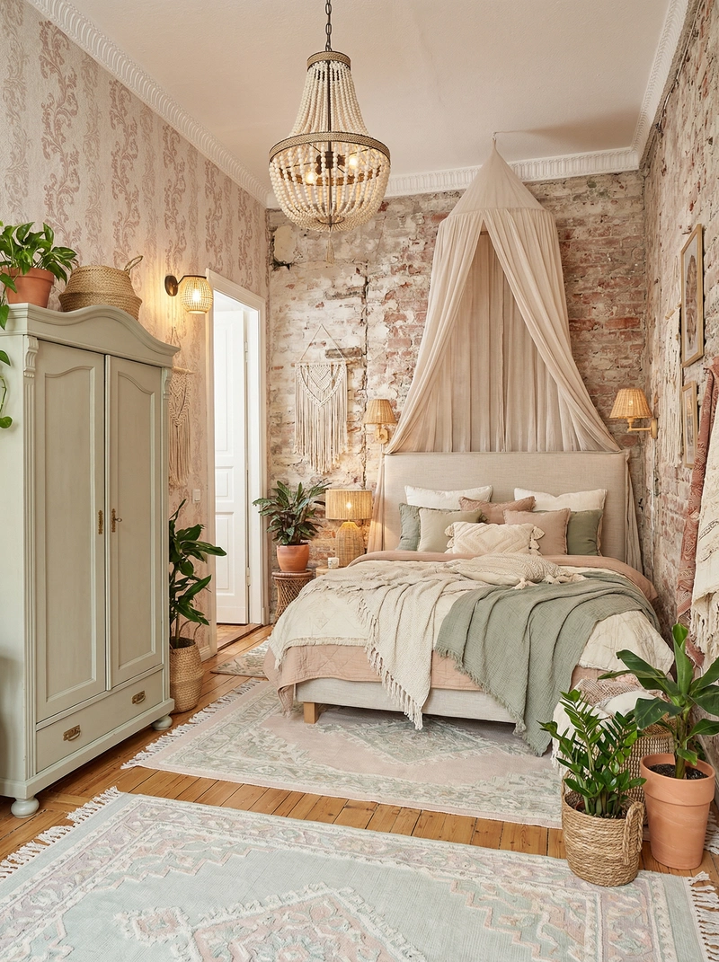 Дизайн интерьера в стиле Классика — Спальня от нейросети RoomGPT