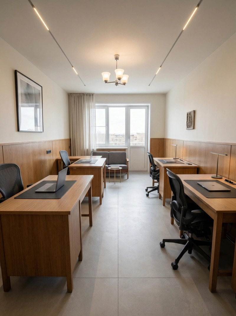 Дизайн интерьера в стиле Минимализм — Кабинет от нейросети RoomGPT