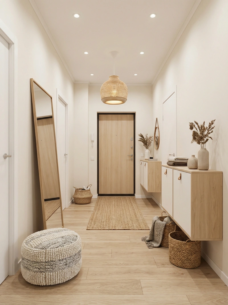 Дизайн интерьера в стиле Хюгге — Прихожая от нейросети RoomGPT