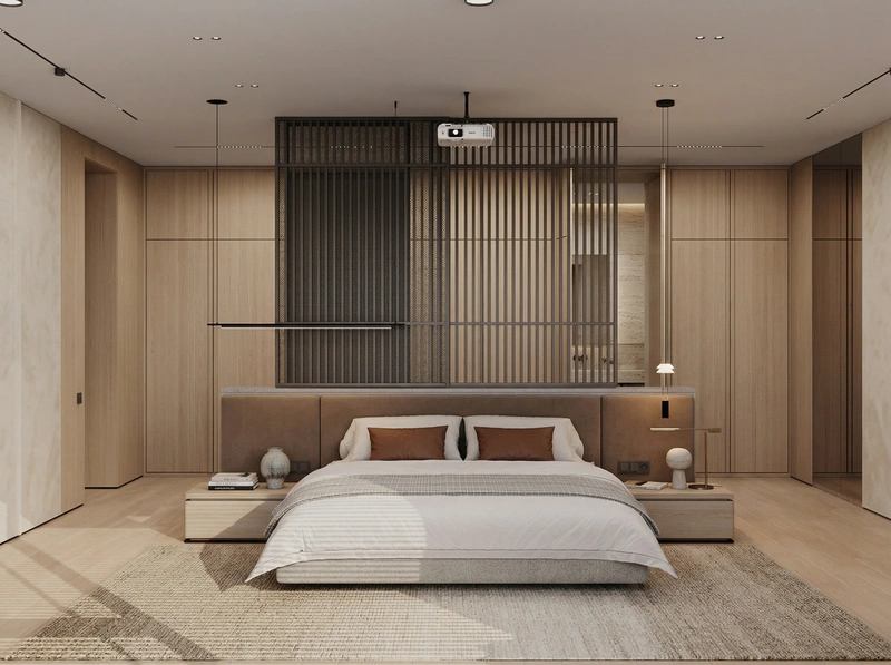 Дизайн спальни в стиле Минимализм — фото интерьера от нейросети RoomGPT