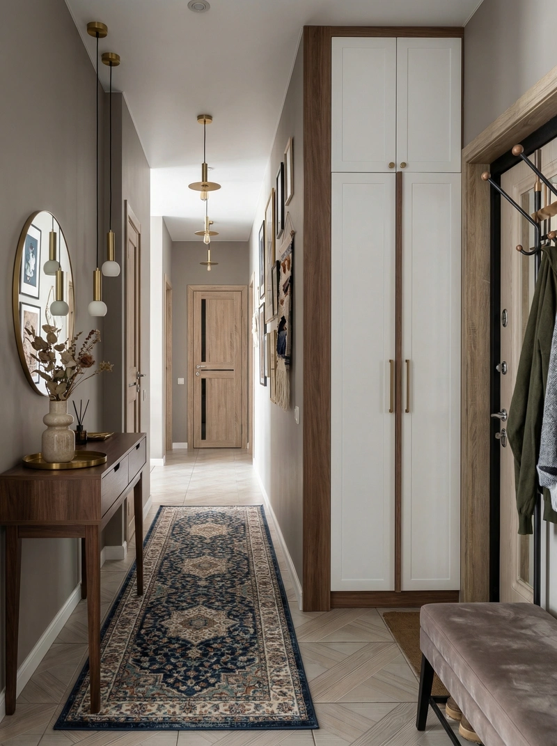 Дизайн интерьера в стиле Эклектика — Прихожая от нейросети RoomGPT