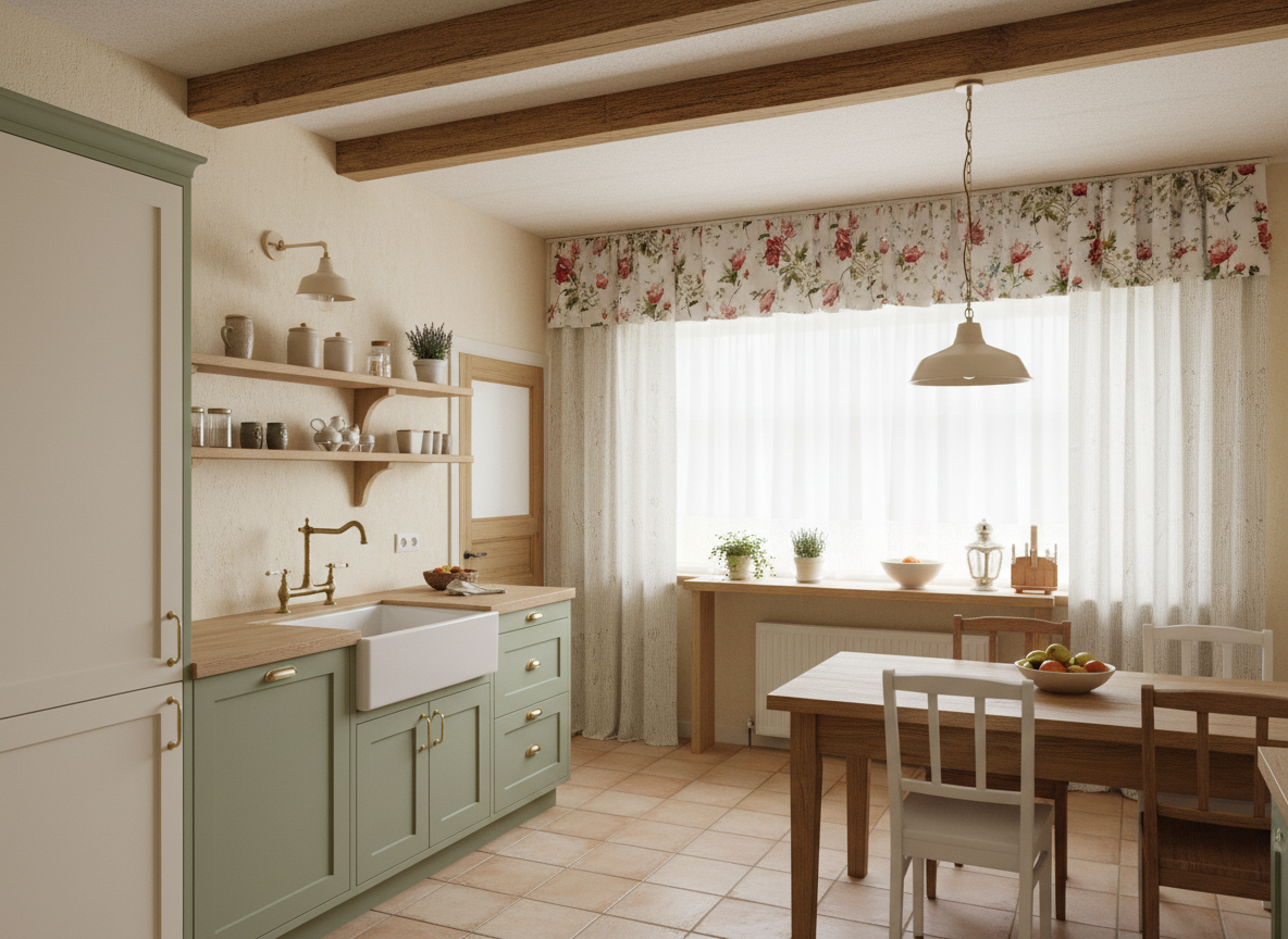 Дизайн кухни в стиле Japandi — фото интерьера от нейросети RoomGPT