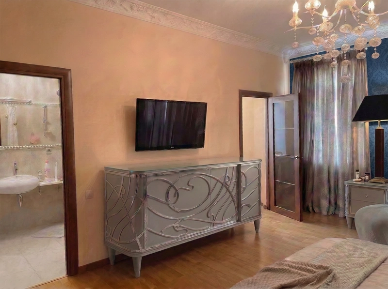 Дизайн спальни в стиле Классика — фото интерьера от нейросети RoomGPT