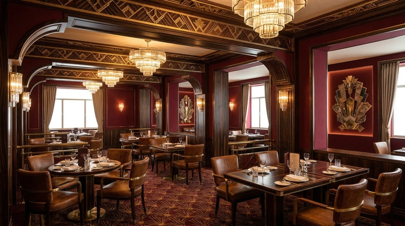 Дизайн гостиной в стиле Блэктэк — фото интерьера от нейросети RoomGPT