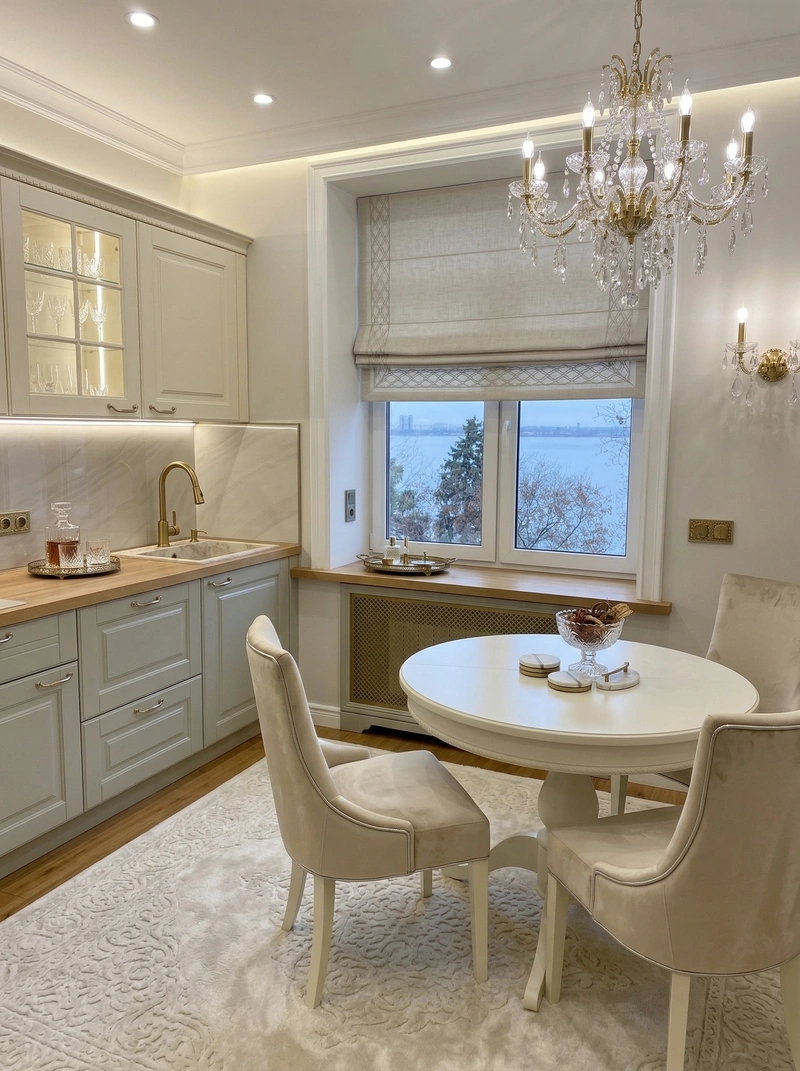 Дизайн гостиной в стиле Неоклассика — фото интерьера от нейросети RoomGPT