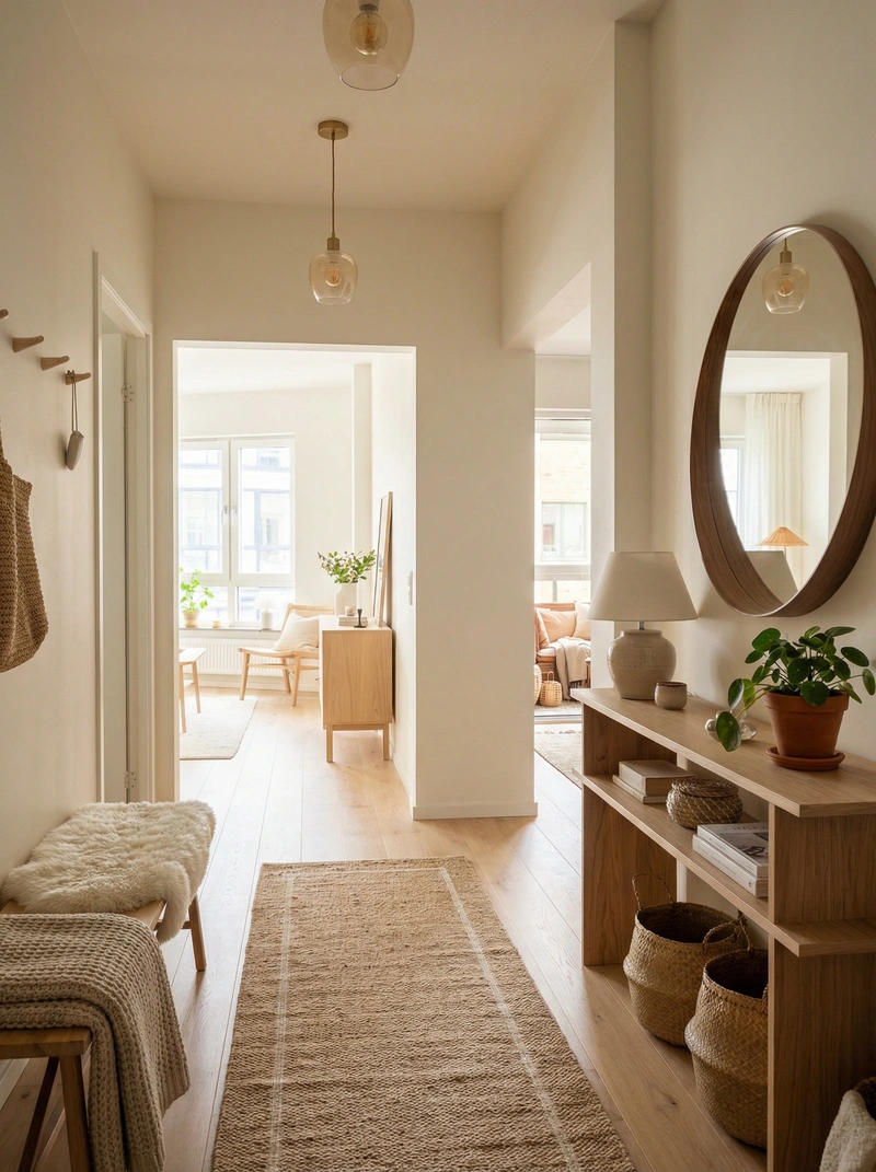 Дизайн интерьера в стиле Хюгге — Прихожая от нейросети RoomGPT