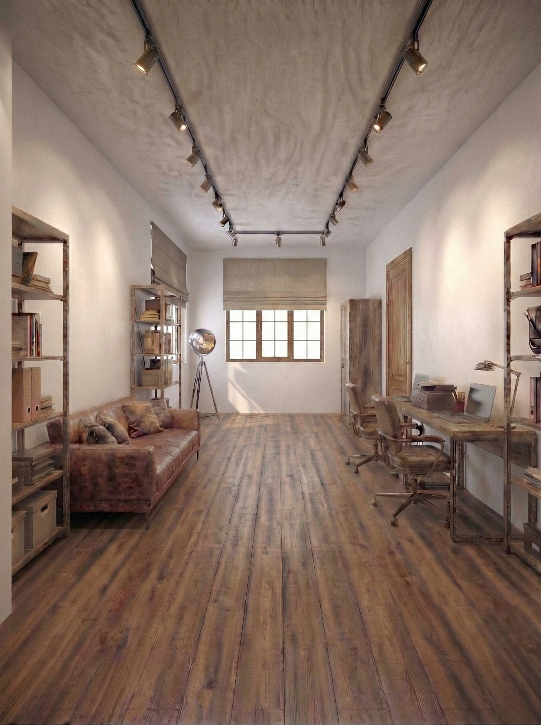 Дизайн гостиной в стиле Лофт — фото интерьера от нейросети RoomGPT