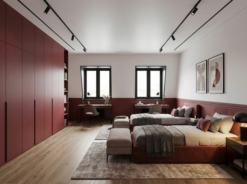 Дизайн интерьера в стиле Контемпорари — Детская от нейросети RoomGPT