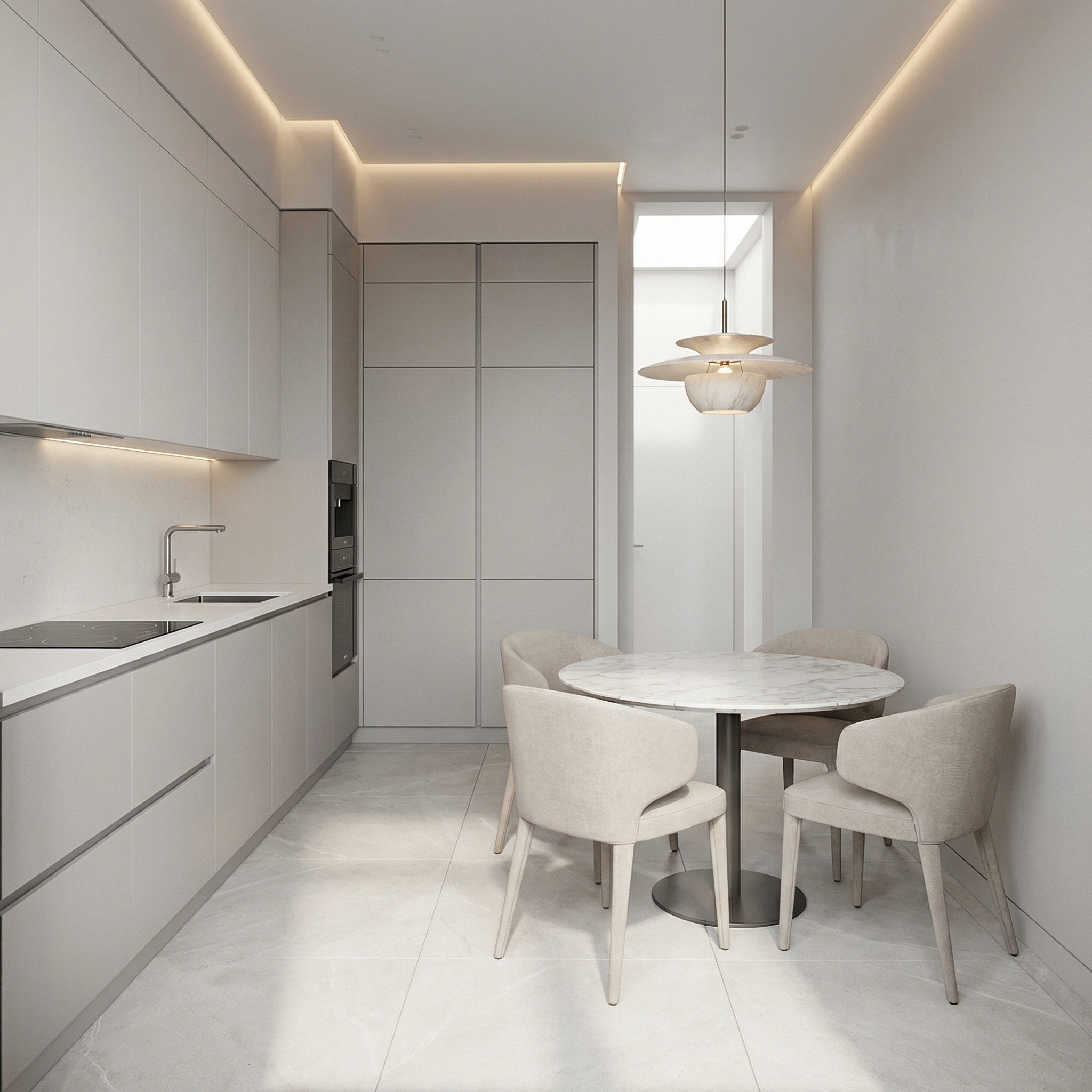 Дизайн кухни в стиле Минимализм — фото интерьера от нейросети RoomGPT